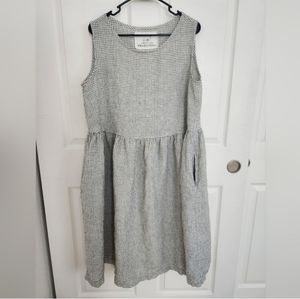 Not Perfect Linen Smock Dress Large